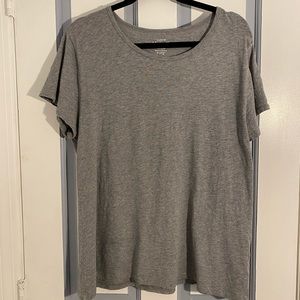 J Crew  Heather Grey Studio Tee